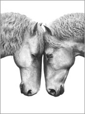 Poster Horses love
