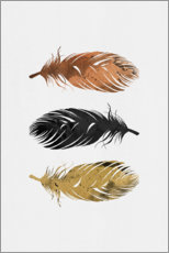 Poster  Feathers - Orara Studio