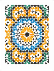 Poster Blooming mosaic