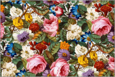 Wall sticker  Floral pattern III - William Kilburn