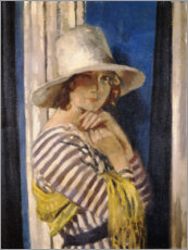 Wall sticker  Mrs Hone in a Striped Dress - Sir William Orpen