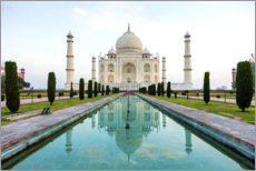 Canvas print  View of the Taj Mahal - Ralph H. Bendjebar