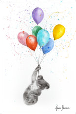 Acrylic print  The Koala and The Balloons - Ashvin Harrison