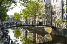 Canvas print  A quiet canal in Amsterdam - Fraser Hall
