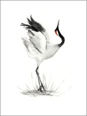 Poster Japanese crane