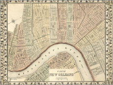 Poster Plan of New Orleans