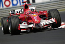 Canvas print  Michael Schumacher, Ferrari F2005, Hungary 2005