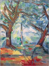 Gallery print  Large trees - Paul Cézanne