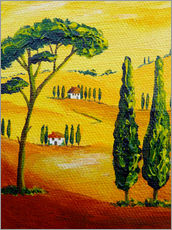 Wall sticker  Tuscany Landscape 2 - Christine Huwer