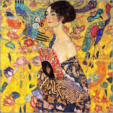 Wall sticker  Lady with a fan - Gustav Klimt