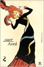 Wall sticker  Jane Avril - Henri de Toulouse-Lautrec