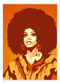 Poster  70s Orange Soul Mama - JASMIN!