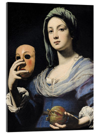 Acrylic print  Woman with a Mask - Lorenzo Lippi