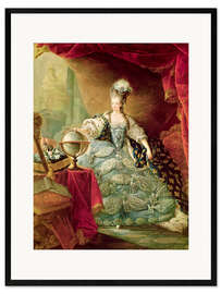 Framed art print  Marie Antoinette - Jean-Baptiste Andre Gautier D'Agoty