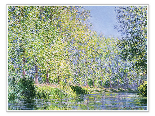 Poster Bend in the Epte River near Giverny