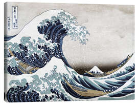 Canvas print  The Great Wave off Kanagawa - Katsushika Hokusai