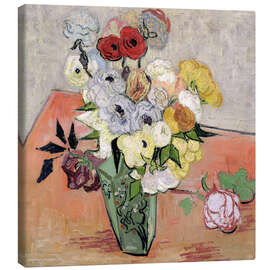 Canvas print  Roses and Anemones - Vincent van Gogh