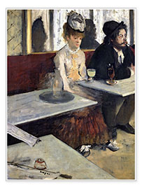 Poster  In a Cafe - Edgar Degas