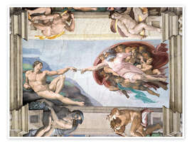 Poster Sistine Chapel: The Creation of Adam