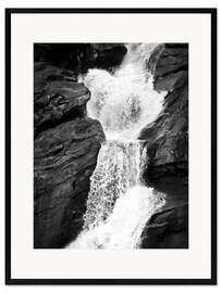 Framed art print  Waterfall - Walter Quirtmair