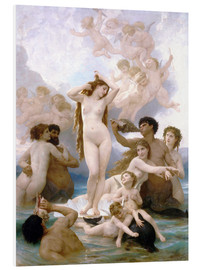 Foam board print  Birth of Venus - William Adolphe Bouguereau