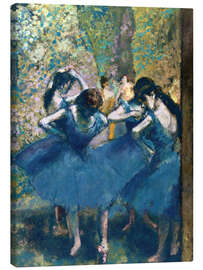 Canvas print  The Blue Dancers - Edgar Degas