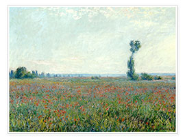 Poster  Field with poppies - Claude Monet