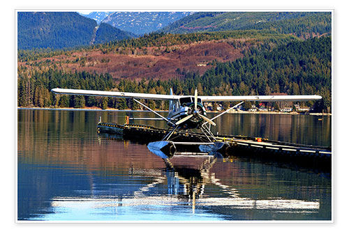Poster Seaplane in Purpoise Bay, Canada