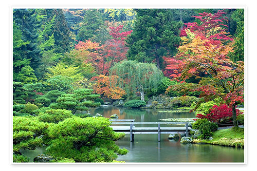 Poster Japanese Garden in Seattle