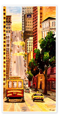 Poster San Francisco - Van Ness Cable Car