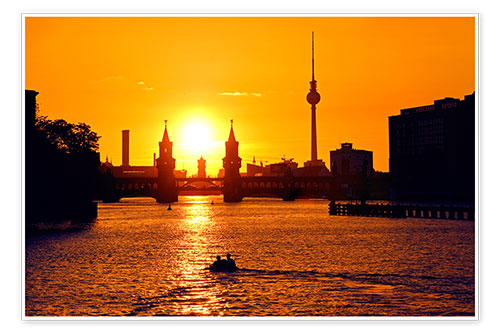 Poster berlin oberbaum bridge