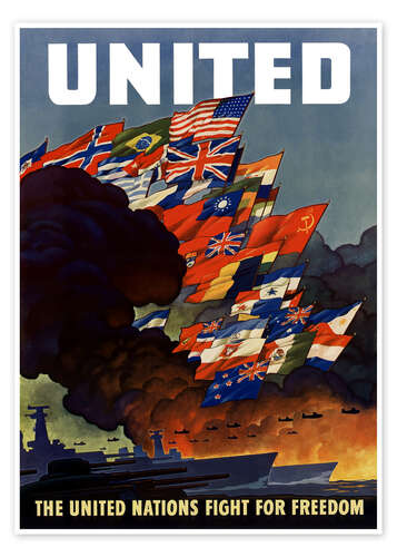 Poster War propaganda poster in the 2nd World War