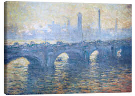 Canvas print  Waterloo Bridge, London - Claude Monet