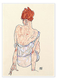 Poster  Female back - Egon Schiele