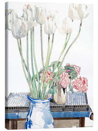Canvas print  White tulips - Charles Rennie Mackintosh