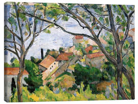 Canvas print  View of L'Estaque Through the Trees - Paul Cézanne