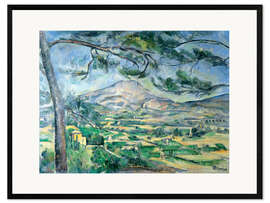 Framed art print  Ste-Victoire mountain pine - Paul Cézanne