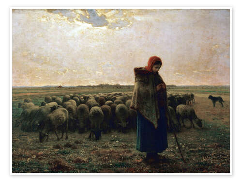 Poster The shepherdess