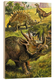 Wood print  Dinosaurs - English School