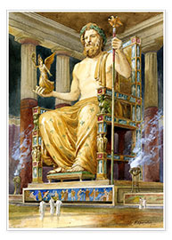 Poster  Statue of Zeus at Oympia - English School