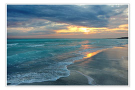 Poster  Sunset at the sea - Filtergrafia