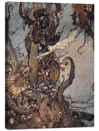Canvas print  Andersen: Little Mermaid - Edmund Dulac