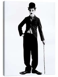 Canvas print  Charlie Chaplin with walking stick