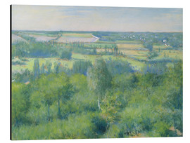 Aluminium print  The valley of Yerres - Gustave Caillebotte