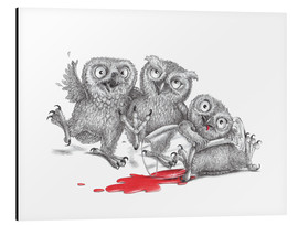 Aluminium print  Party - Tipsy Owls - Stefan Kahlhammer
