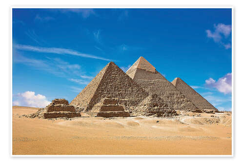 Poster Pyramids of Giza