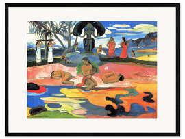 Framed art print  Mahana no atua (Day of God) - Paul Gauguin