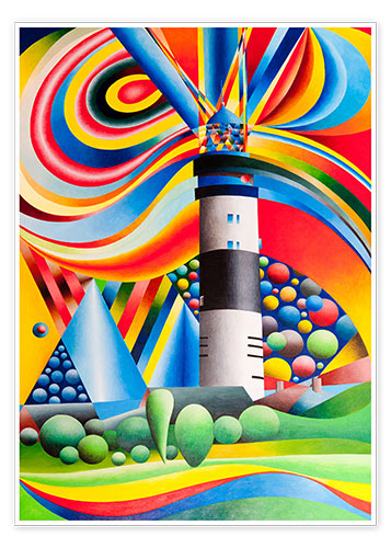 Poster Sylt, Lighthouse Kampen