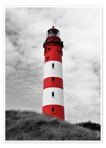 Poster Lighthouse in Amrum, Germany