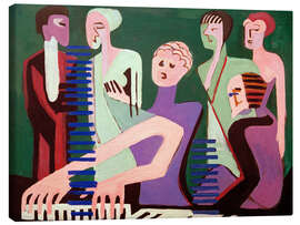 Canvas print  Singer at the piano - Ernst Ludwig Kirchner